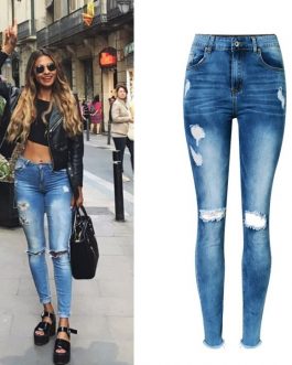Winter Thicker High Waist Button Jeans Women Fashion Push Up Vintage Skinny Jeans Mujer High Street Europe Slim Trousers Femme