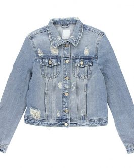 Women Casual Denim Jacket Jeans Tops Half Sleeve Trucker Coat Outerwear Girls Fashion Slim Outer coat Windbreaker