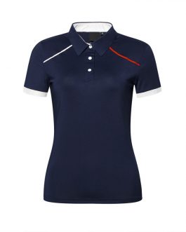 Wholesale Woman Polo Shirts Customized Logo Short Sleeve Women’s Solid Casual Shirts