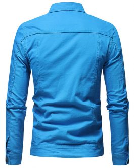 wholesale custom logo jean jackets plain men denim jacket