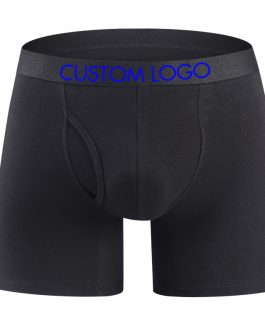 Custom Logo on Elastic Band Man Underpants Men’s Boxer Briefs Collection