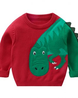 Dinosaur Printed New Fashion Boys Long Sleeve Sweatshirt