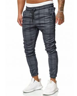 Track Pants Custom Tapered Fit Sweatpants Zipper Pocket Men Jogger Pants
