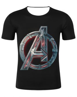 Men’s Streetwear Avengers Printing Short Sleeve T Shirt
