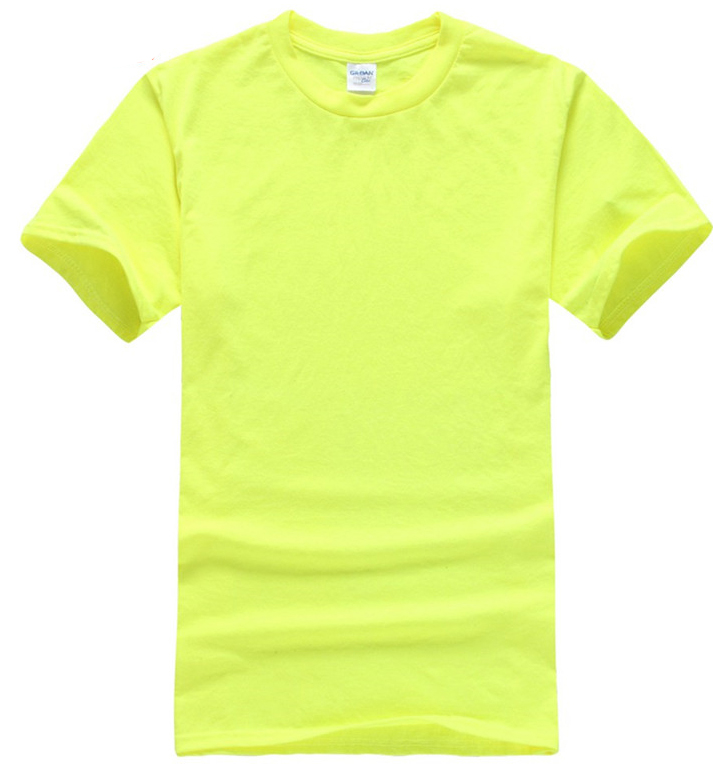 Solid Color Customize Logo 100% Cotton 180gsm Mens T shirts