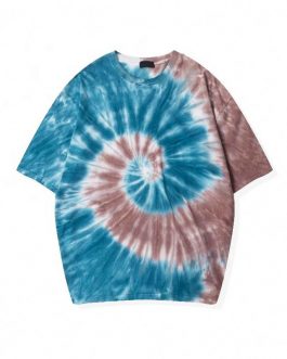 Men’s Streetwear Hip Hop T shirts T Printing Tie Dye Short Sleeve