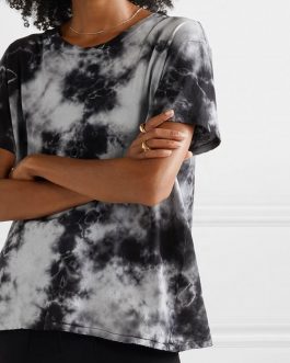 Latest Unisex Streetwear T Shirt Printing Tie Dye Short Sleeve Men’s Hip Hop T shirts