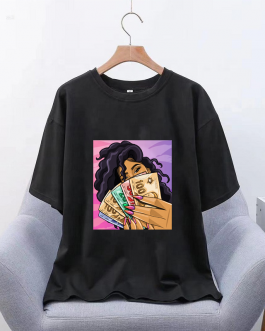 Print Custom Design Short Sleeve Women T Shirt Collection
