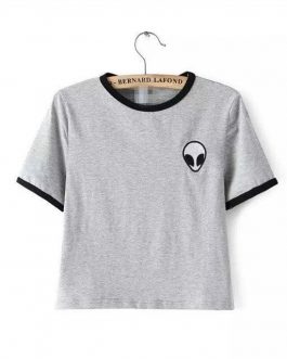 Logo Printed Tee Shirt Casual Wear Custom Print Design Short Sleeve Women T Shirt