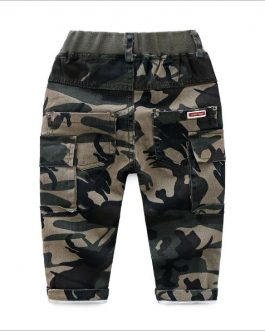 Boys Trousers Spring And Autumn New Multi-Pocket Camouflage Casual Trouser Collection