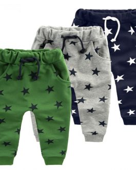 Fashion Children Pants Boy Trousers Collection Spring Autumn Kids Clothes Toddler Star Print