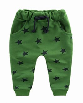 Children Pants Boy Trousers Spring Autumn Kids Clothes Toddler Star Print