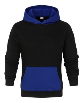 New Style Contrast Hood And Pocket High Quality Custom Printed Mens Hoodie Fleece Oversize Hoodies