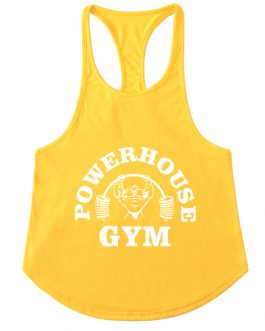New Stylish Hem Printed Mens Gym Fitness Stringer Tank Top Collection