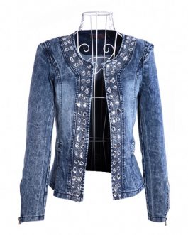Casual Floral Print Women’s Denim Jean Jackets Collection