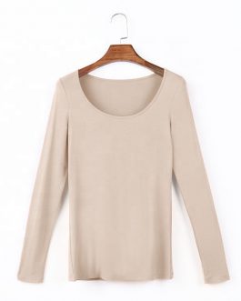 Breathable Latest Women’s Custom Printing Long Sleeve Plain T-shirt Collection